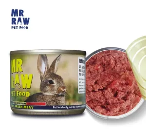 100% Fresh Meat Rabbit Can for Dogs & Cats