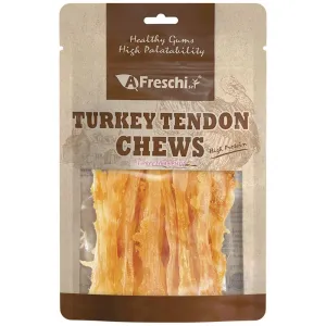 15% OFF: AFreschi Turkey Tendon Strip Grain-Free Dog Chews 100g