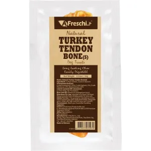 20% OFF: AFreschi Natural Turkey Tendon Bone Grain-Free Dog Chew (Small) 15g