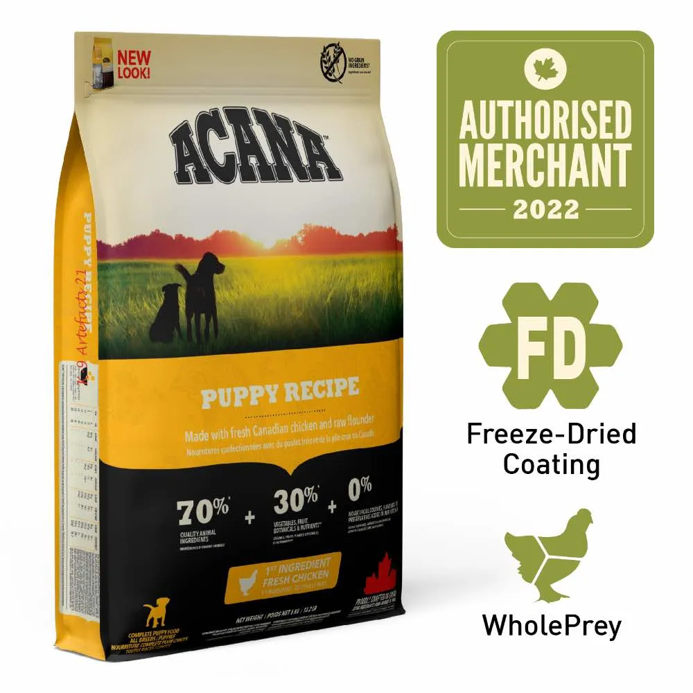 ACANA Heritage Puppy & Junior Grain-Free Dry Dog Food