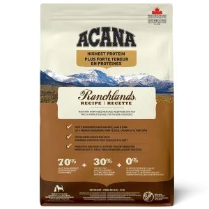 ACANA Highest Protein Ranchlands Recipe Dry Dog Food