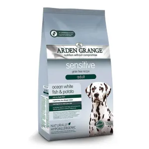 Arden Grange Sensitive Adult Dog Food Ocean White Fish & Potato 12kg