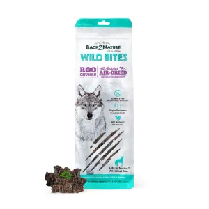 Back2Nature Wild Bites Roo Chunks Dog Air Dried Treats 125g