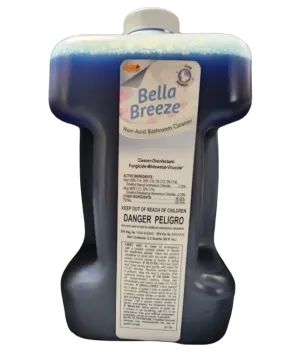 BellaBreeze Non-Acid Restroom Cleaner, for ProFlo Dispensing System, 80 oz (Case of 2)