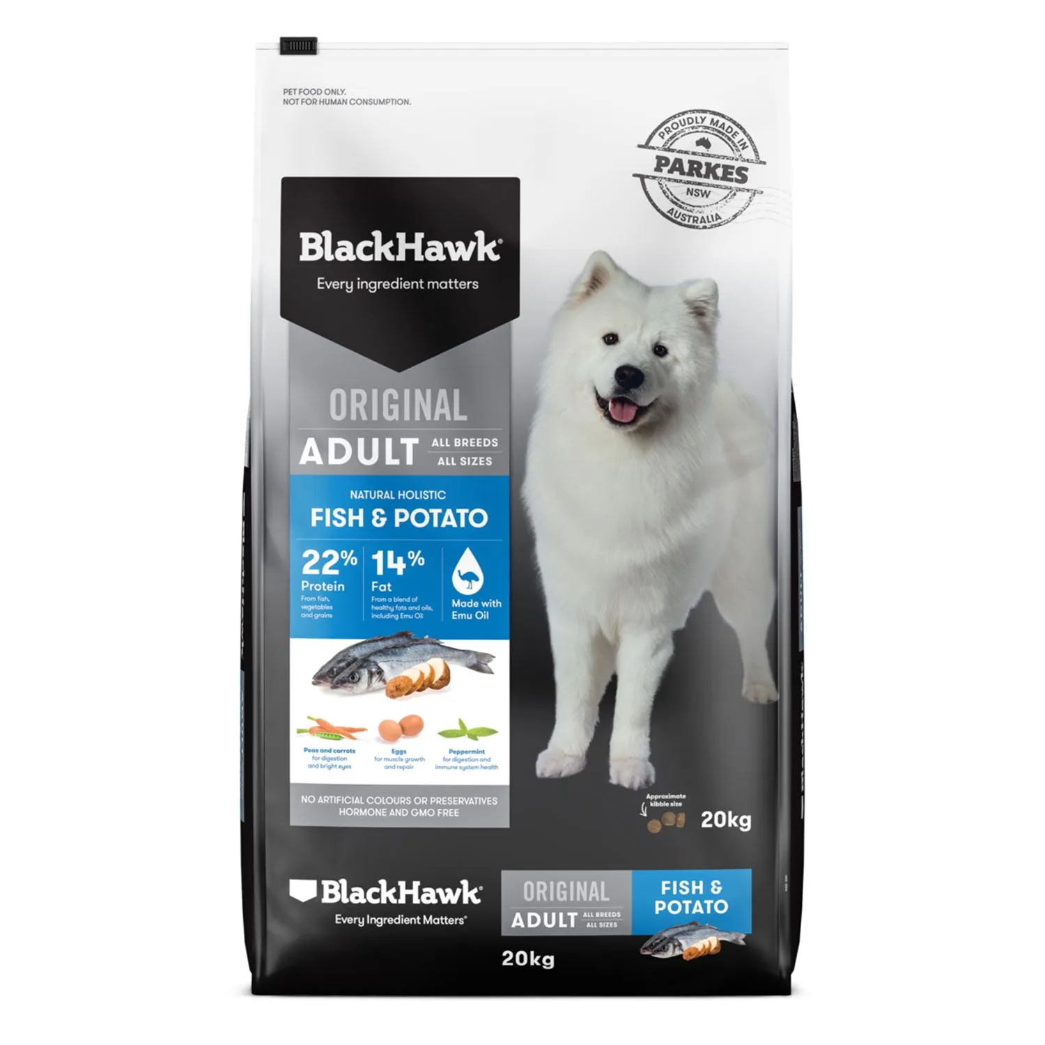 Black Hawk Fish & Potato Adult Dry Dog Food