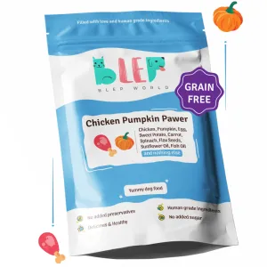 BLEP Chicken & Pumpkin Pawer Dog Wet Food (300g) (Limited Shelf Life)