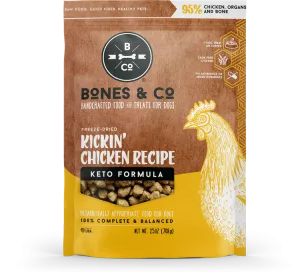 Bones & Co. Kickin' Chicken Freeze-Dried Keto Formula