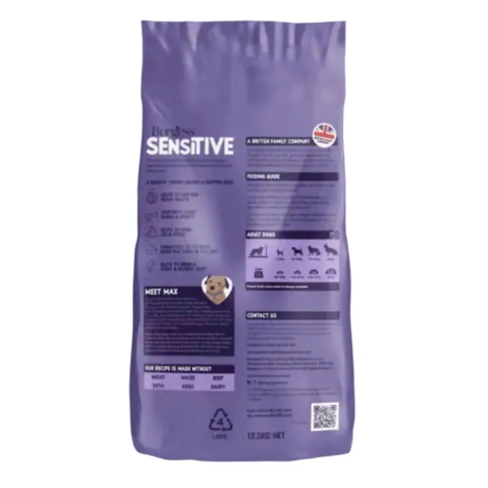 Burgess Sensitive Senior 7  Dog Food with Turkey 12.5kg