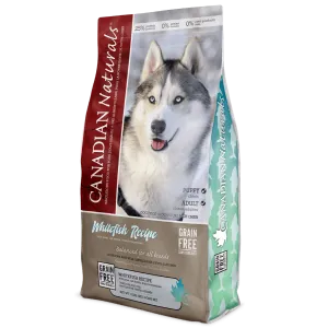 Canadian Naturals Grain Free Whitefish Recipe Dry Dog Food, 25lb