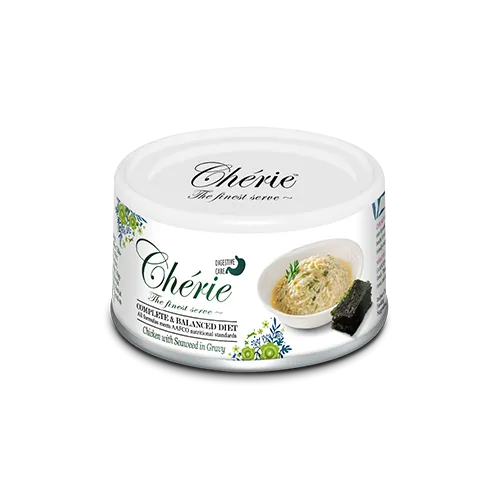 Cherie Cat Digestive Care - Chicken with Seaweed in Gravy 80g