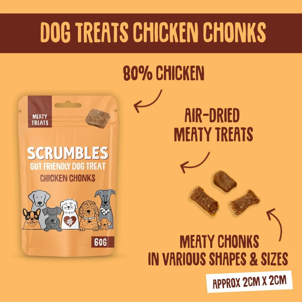 Chicken Chonks: Meaty Dog Treats