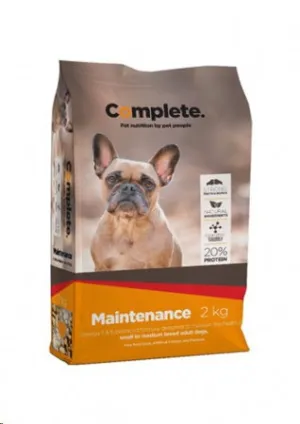 Complete maintenance small to medium breed