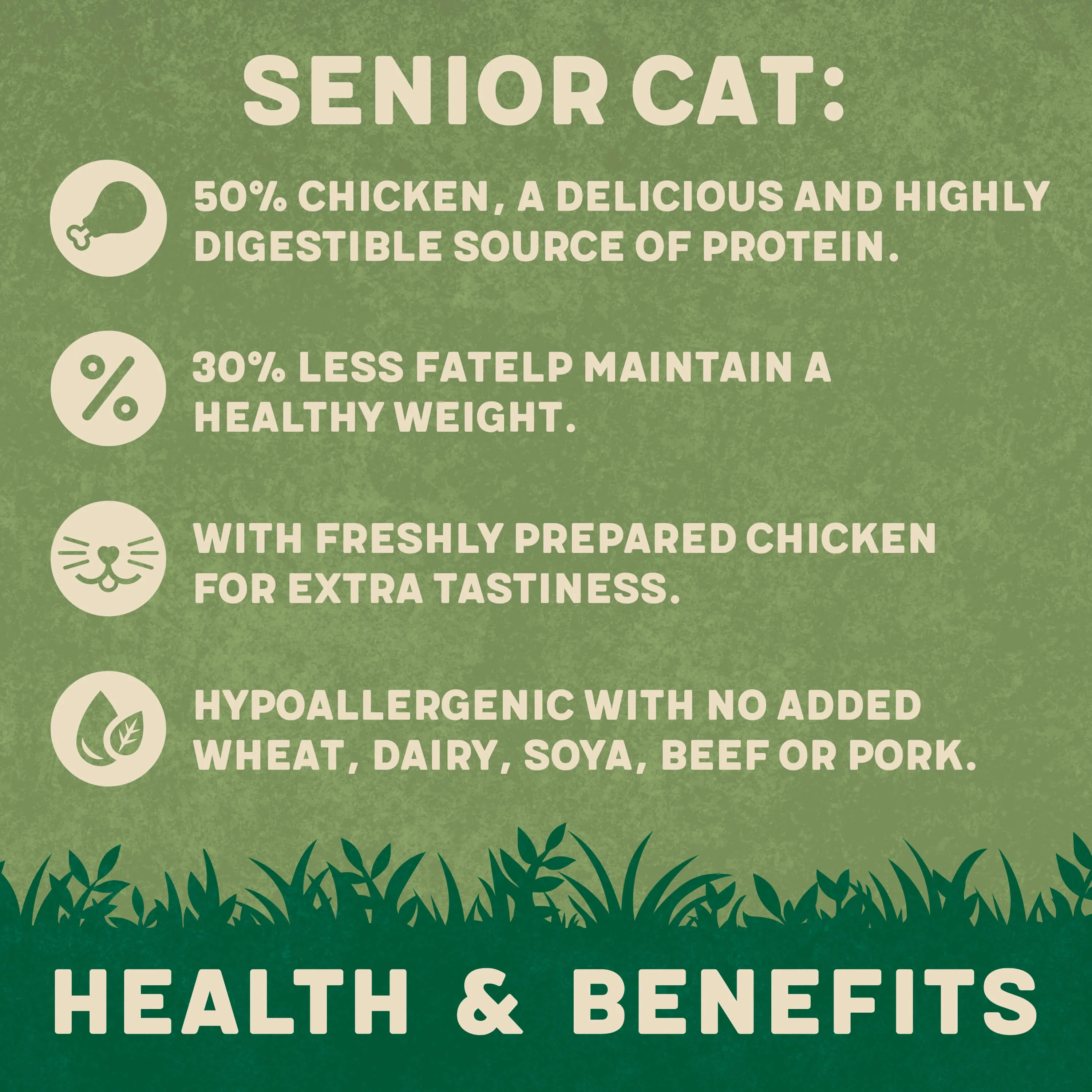 Complete Senior Chicken Dry Cat Food 2kg