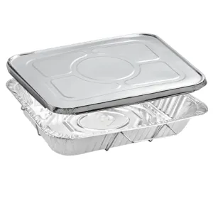 Disposable Aluminum 20.75X12.75X3 inches Full Size Pans with  Handle Rack With Lids