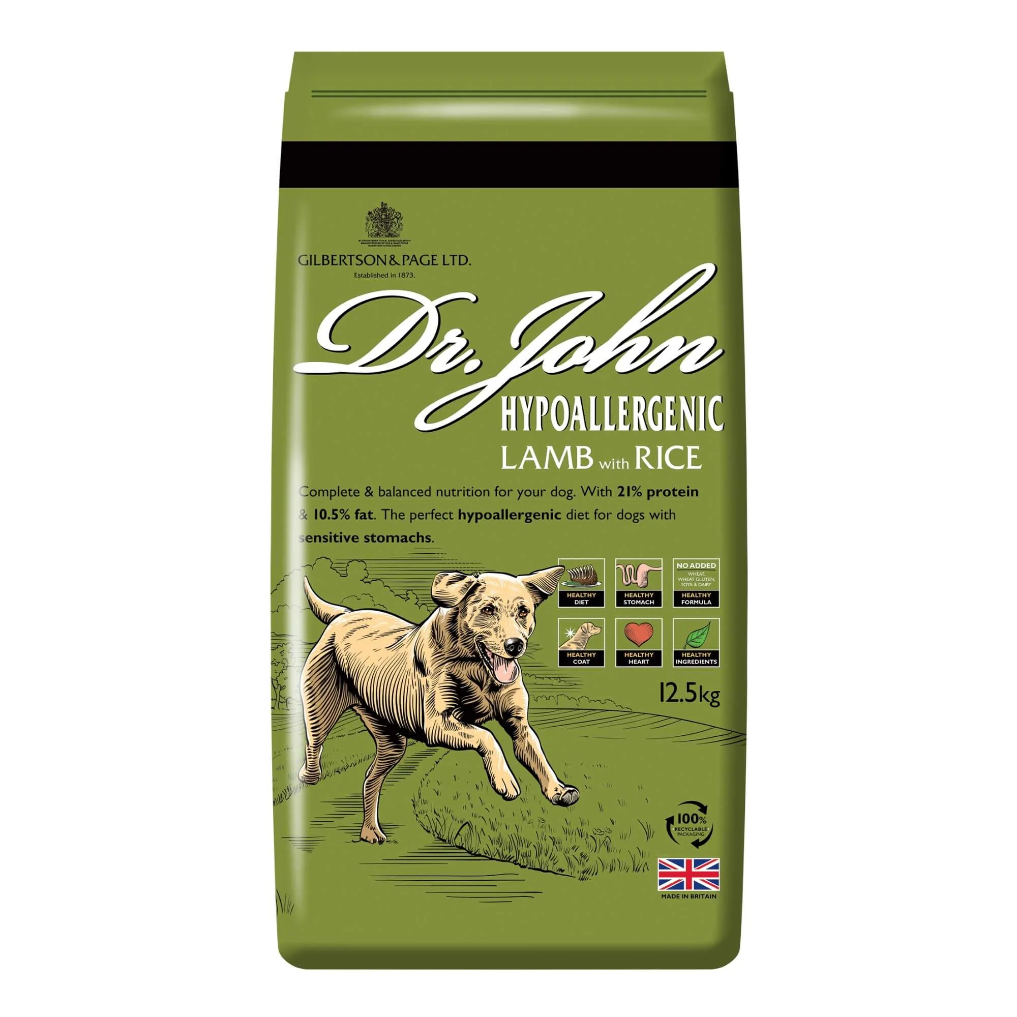 Dr John Hypo-Allergenic Working Dog Food with Lamb & Rice