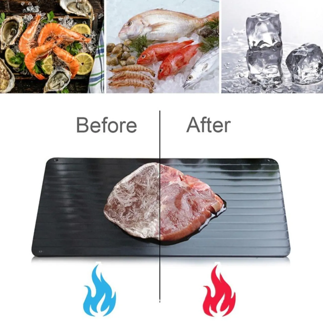 Fast Defrosting Thaw Food Tray for Meat and Seafood