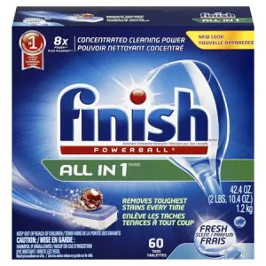 FINISH ALL in 1 Power Ball Tabs Rinse Agent(60 ct.)