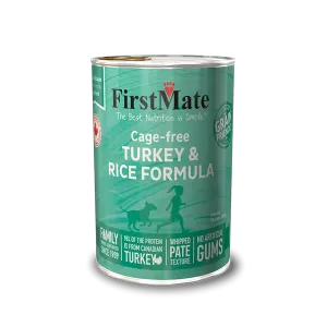 FirstMate Cage Free Turkey & Rice Formula Canned Dog Food