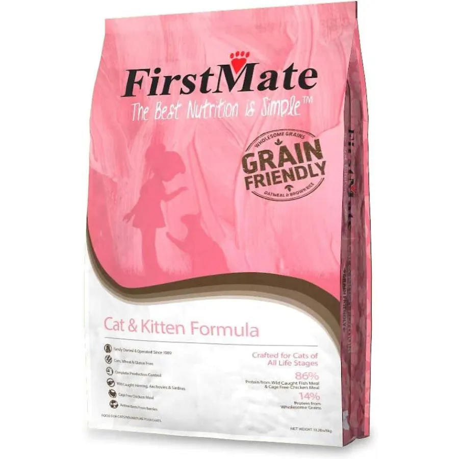 FirstMate Grain Friendly Cat & Kitten Chicken & Ocean Fish Dry Cat Food