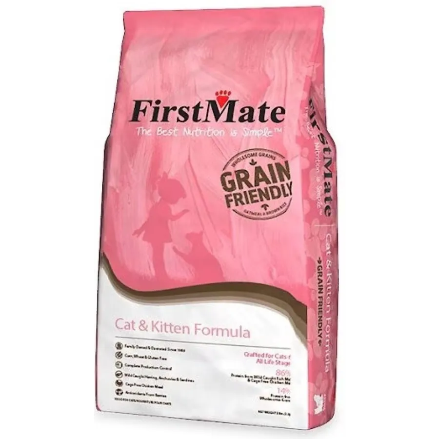 FirstMate Grain Friendly Cat & Kitten Chicken & Ocean Fish Dry Cat Food