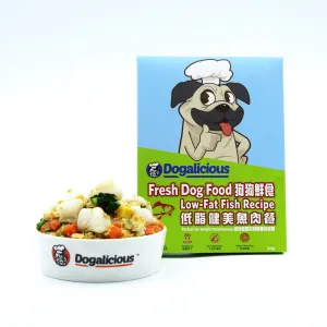 Frozen Fresh Made Low Allergy  Fish Recipe Dog Food