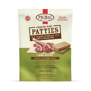 Frozen Raw Patties Dog Food <br> Lamb Recipe