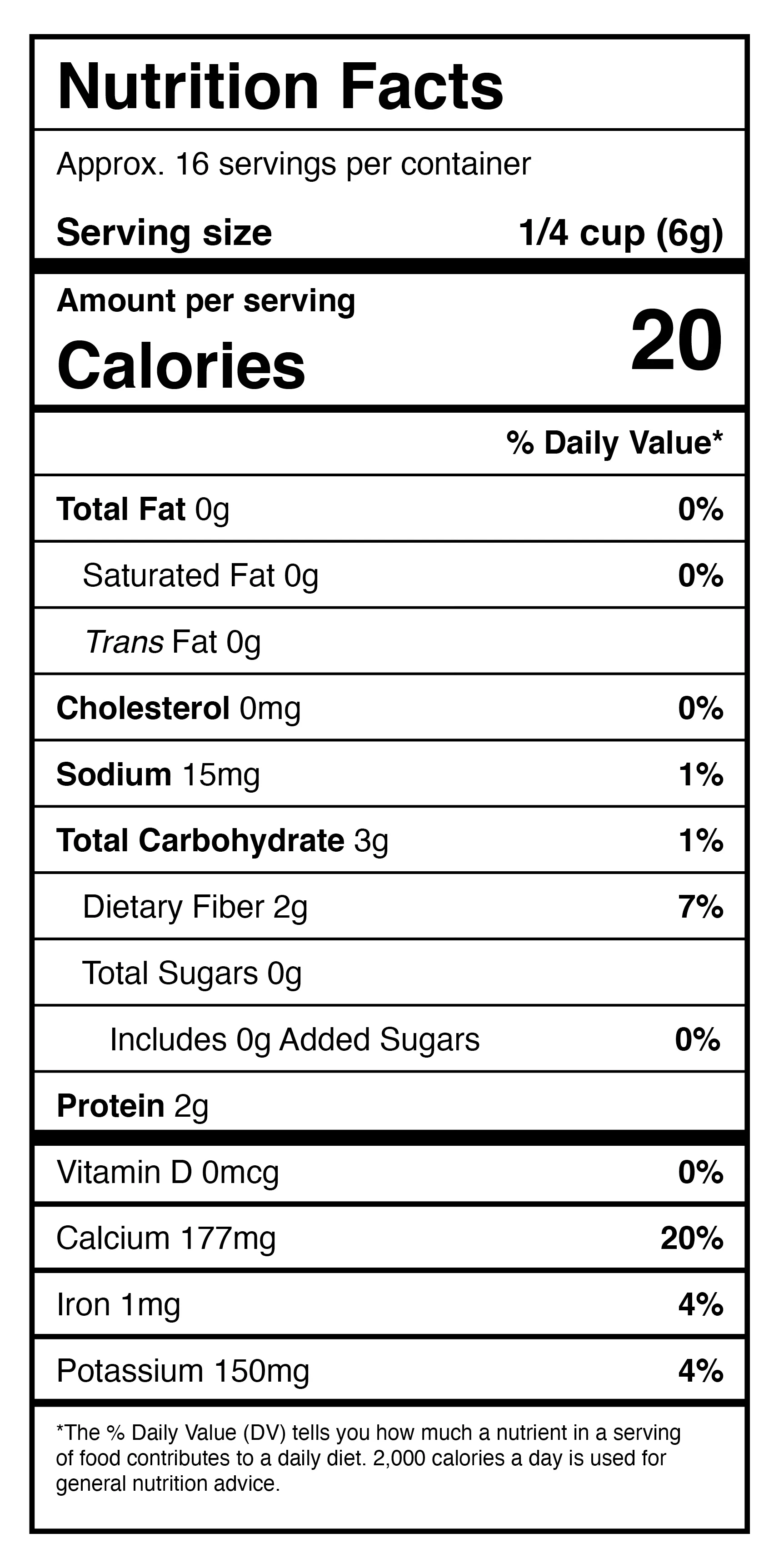 Harmony House Organic Dried Kale Flakes (2.5 oz)