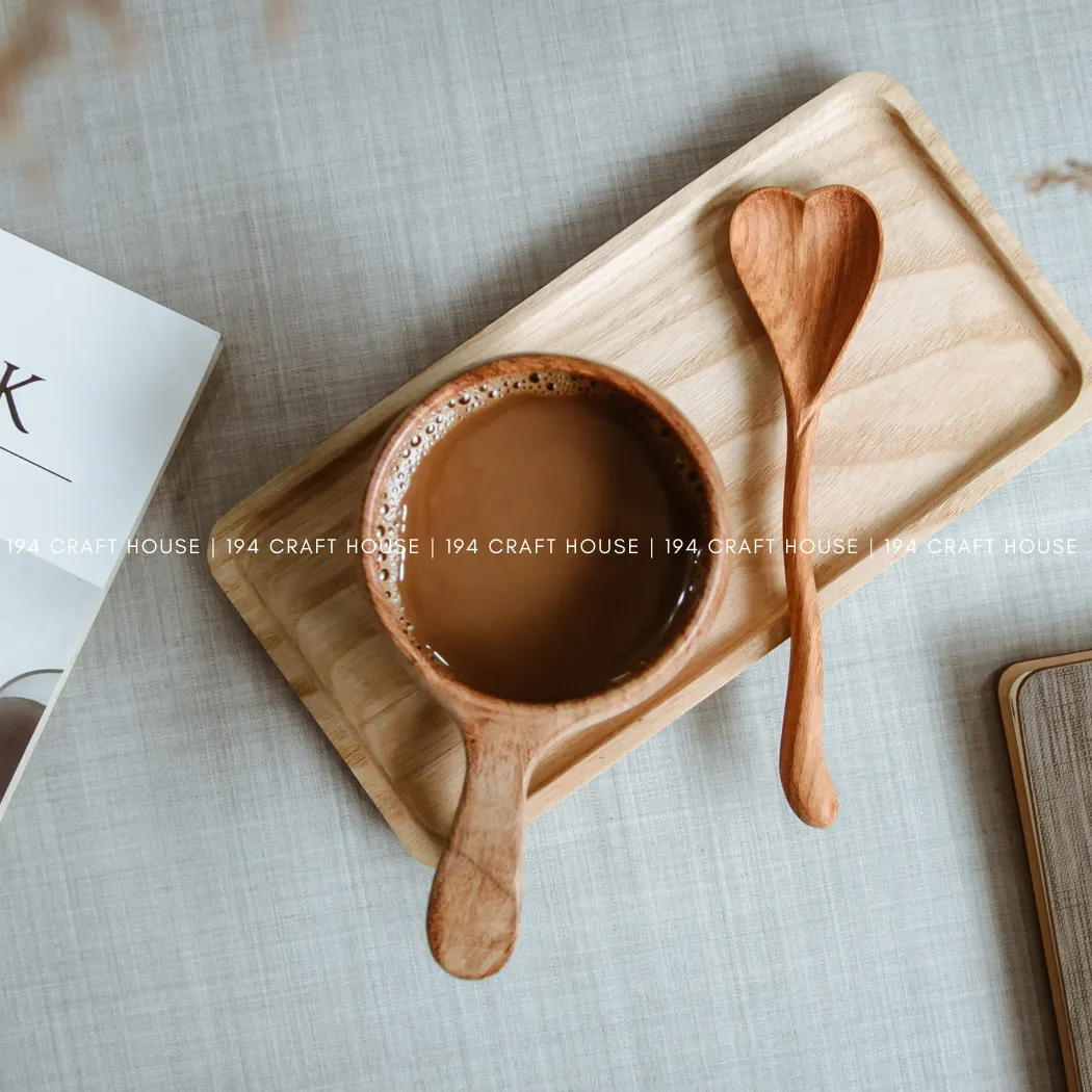 Heart Shaped Wooden Everyday Spoon