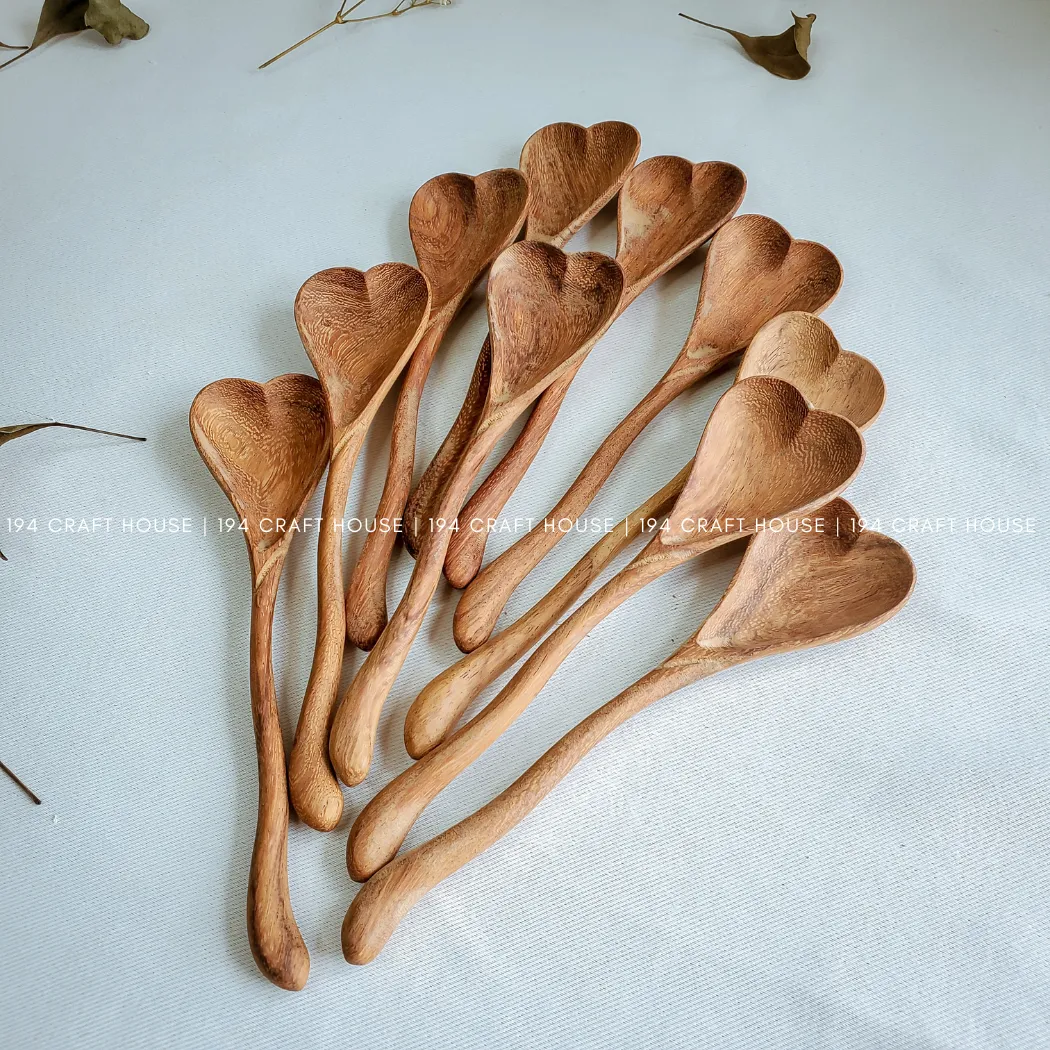 Heart Shaped Wooden Everyday Spoon