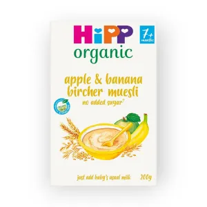 HiPP Organic Apple and Banana Bircher Muesli, 7 months , 200g