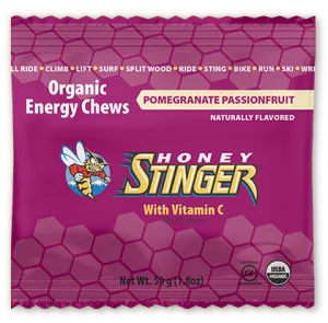 Honey Stinger Organic Energy Chews - Pomegranate/Passion Fruit