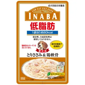 Inaba Chicken Fillet & Cartilage in Jelly Low-Fat Pouch Dog Food 80g