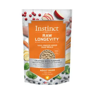 Instinct Dog Food Raw Longevity Freeze Dried Chicken Recipe  9.5oz