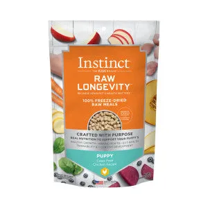 Instinct Dog Food Raw Longevity Freeze Dried Chicken Recipe for Puppies