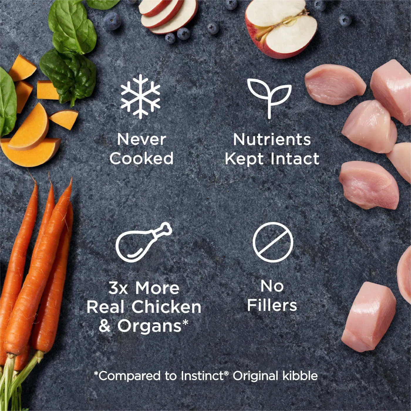 Instinct Raw Frozen Bites Cage-Free Chicken Recipe for Puppies