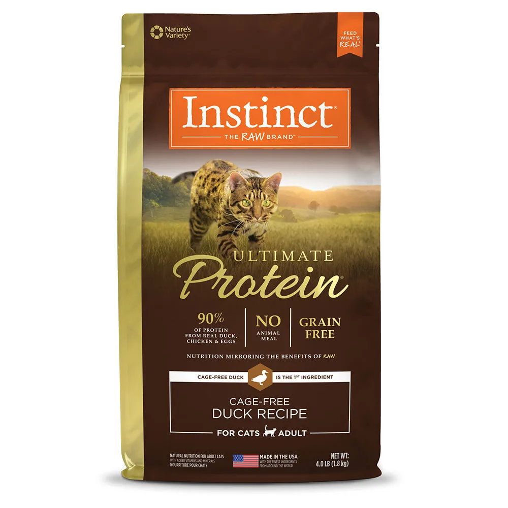 Instinct The Raw Brand Cat Ultimate Protein Cage-Free Duck Recipe 4lb (EXPIRY JAN 2025)