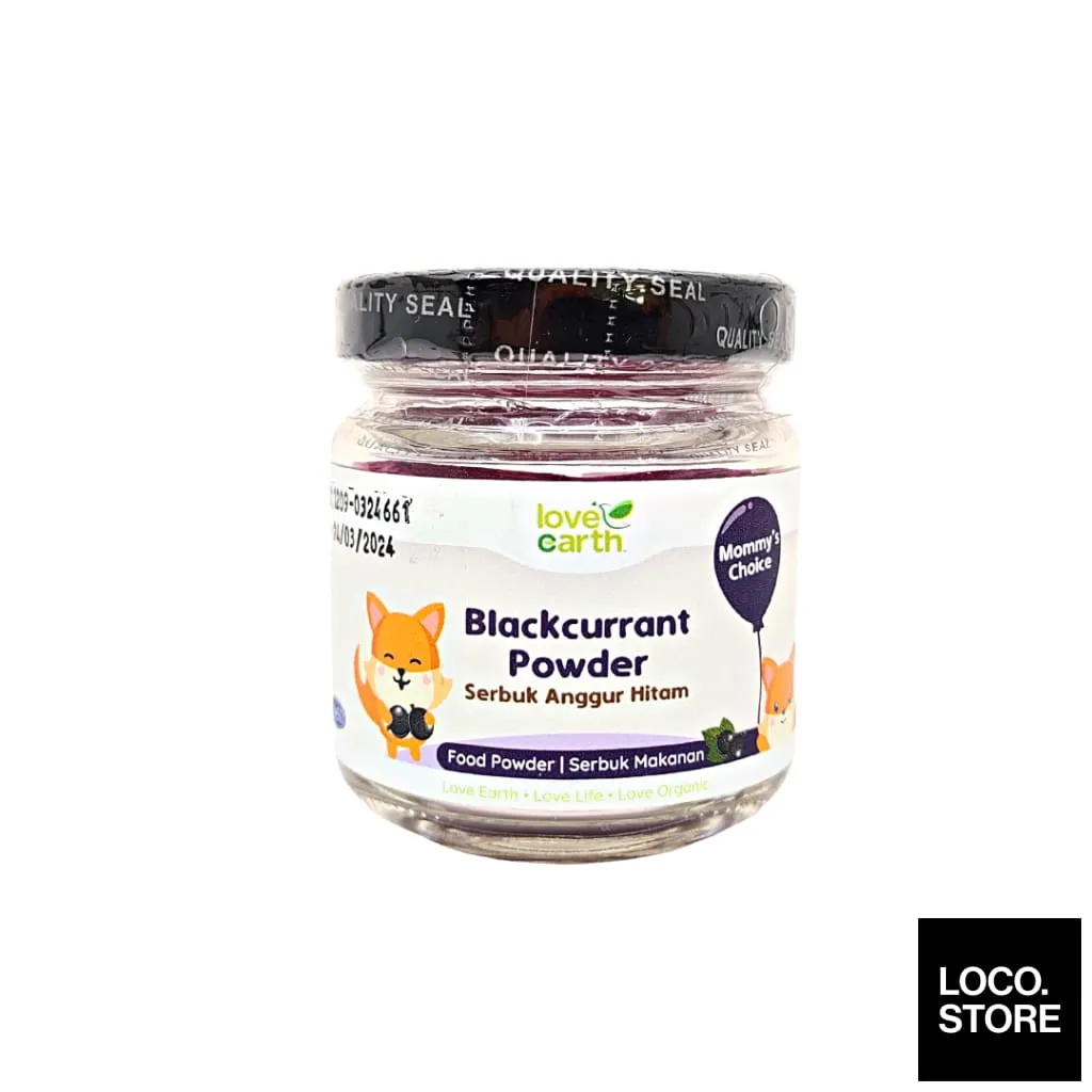 Love Earth Organic Blackcurrant Powder 40g