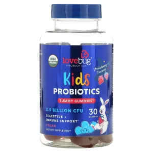 LoveBug Probiotics Children's Probiotics, Strawberry, 30 Chewable Tablets