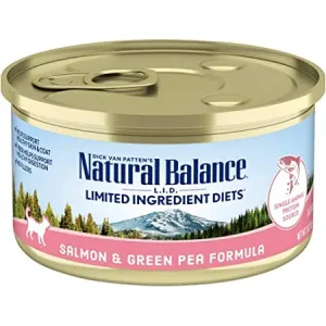 Natural Balance C Can LID Salmon/Gr Pea 5.5oz