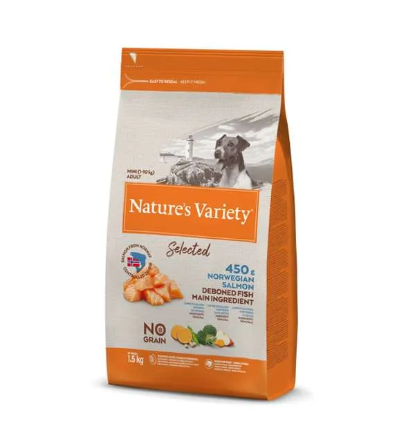 Natures Variety Selected Dry Mini Adult Dog Salmon 1.5kg