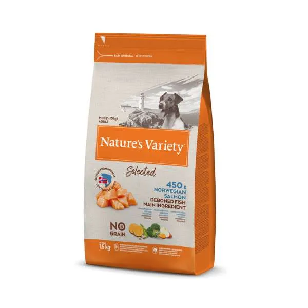 Natures Variety Selected Dry Mini Adult Dog Salmon 1.5kg