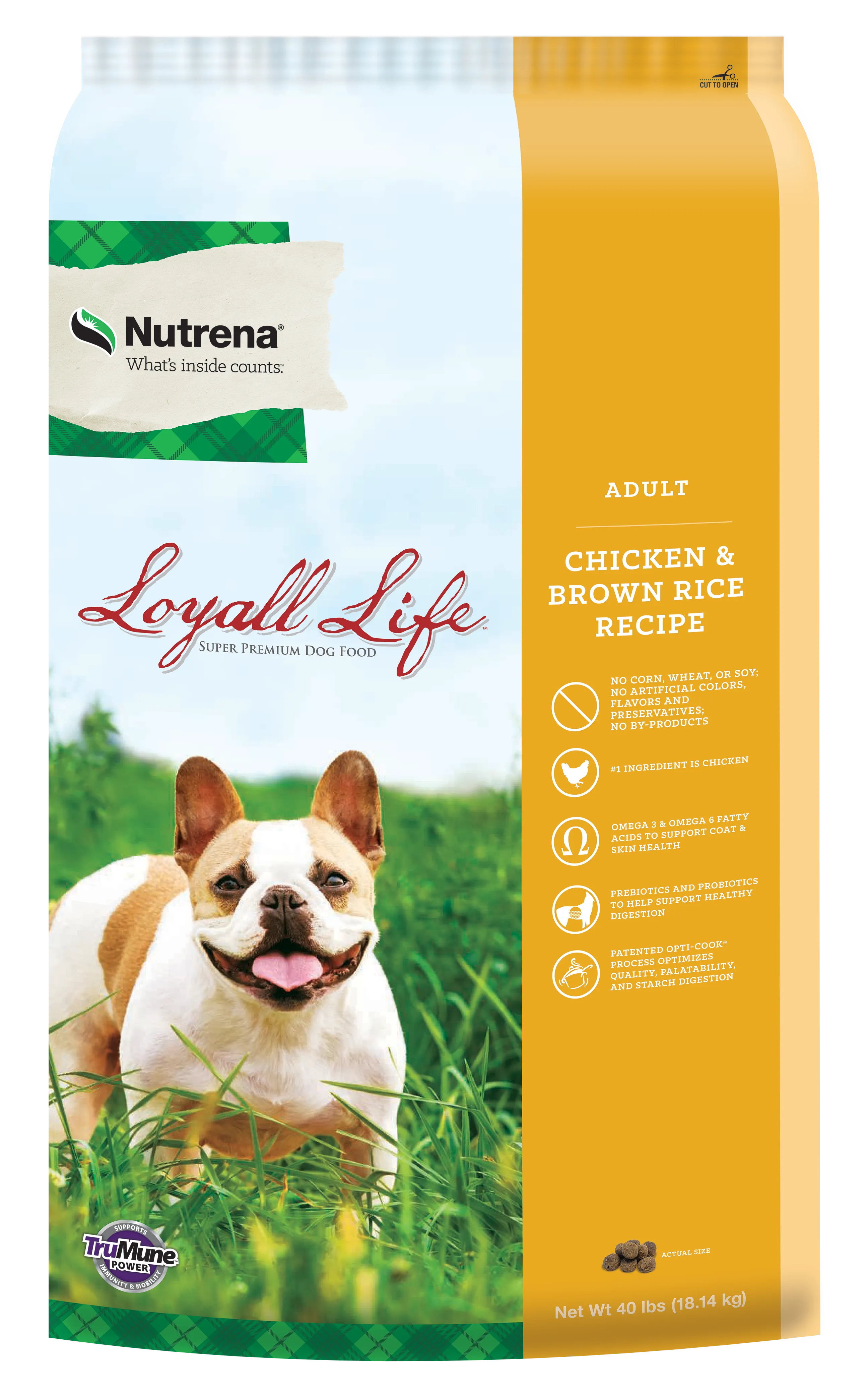 NUTRENA LOYALL LIFE CHICKEN AND RICE ADULT DRY DOG FOOD