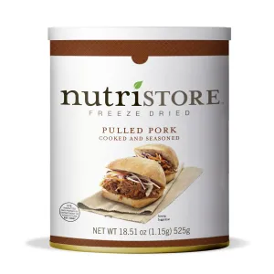 Nutristore Freeze-Dried Pulled Pork #10 Can - 21 Servings