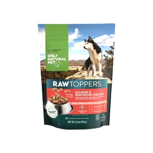 Only Natural Pet Raw Toppers Freeze-Dried Salmon & Whitefish Recipe Meal Topper for Dogs