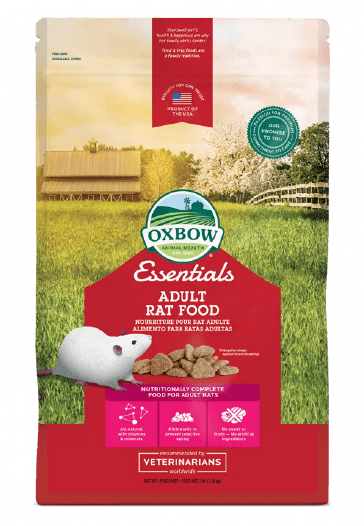 Oxbow Essentials Adult Rat Food 3lb