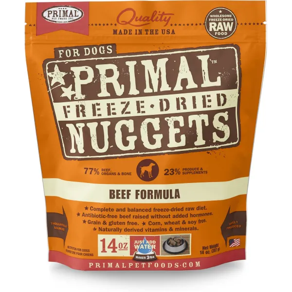 Primal Dog Freeze-Dried Beef Nuggets