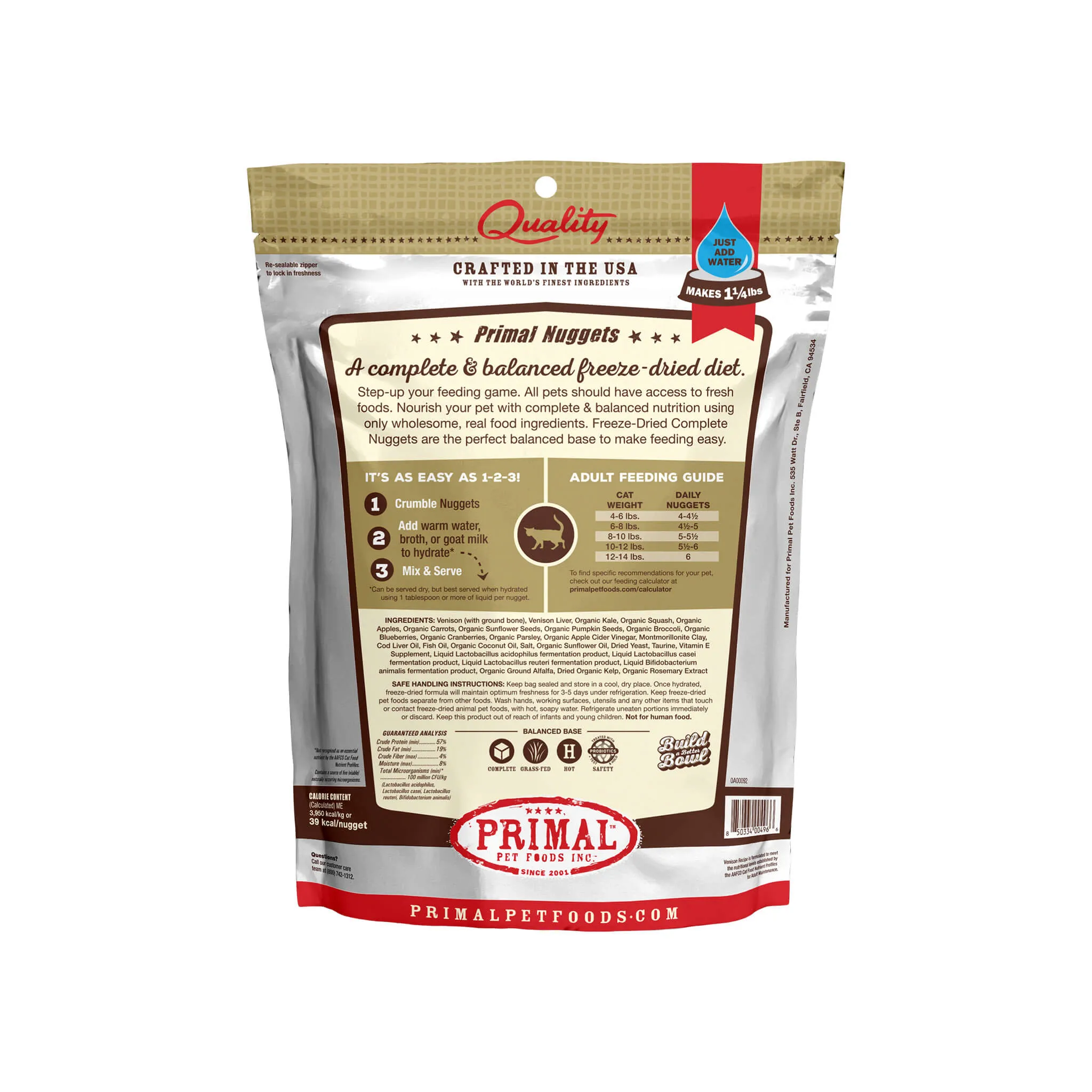 Primal Pet Foods Freeze-Dried Nuggets Cat Food