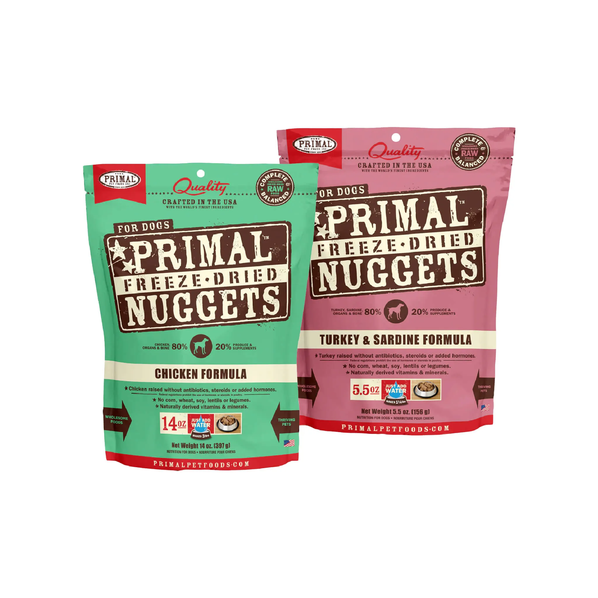 Primal Pet Foods Freeze-Dried Nuggets Dog Food