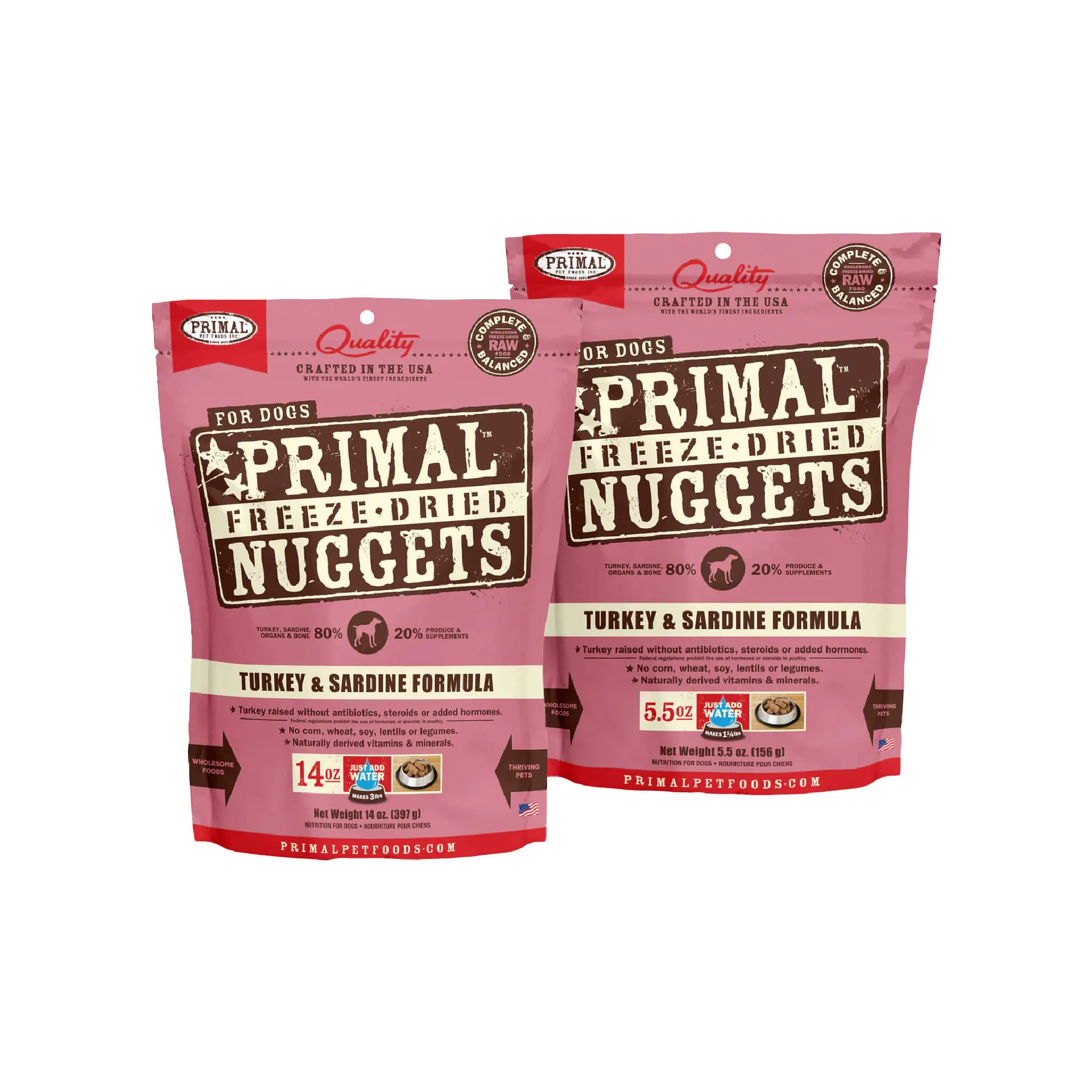 Primal Pet Foods Freeze-Dried Nuggets Dog Food