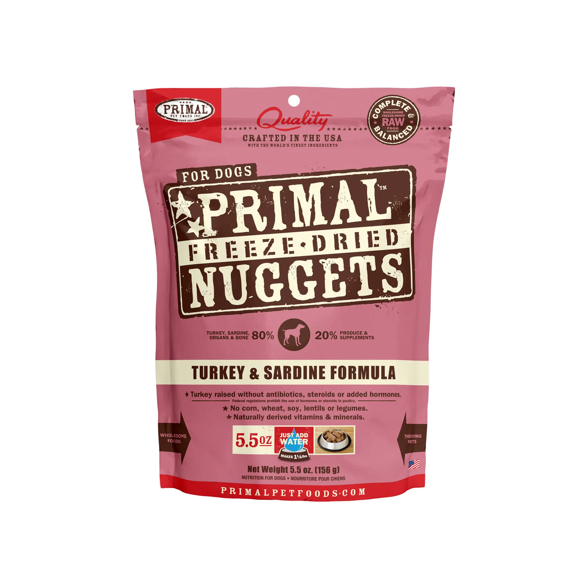 Primal Pet Foods Freeze-Dried Nuggets Dog Food